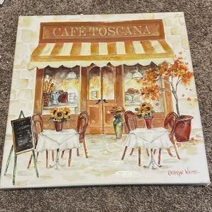 NWT Cafe Canvas Art